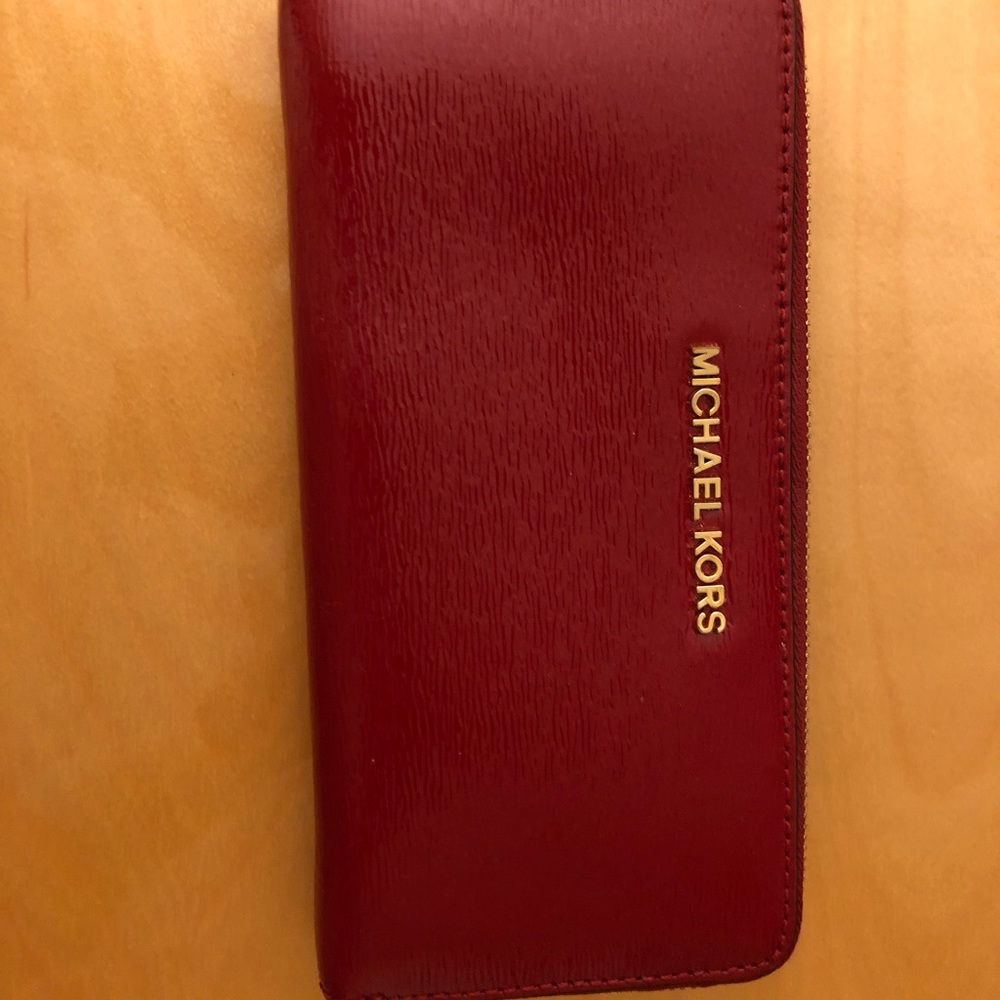 Red Michael Kors Wallet
